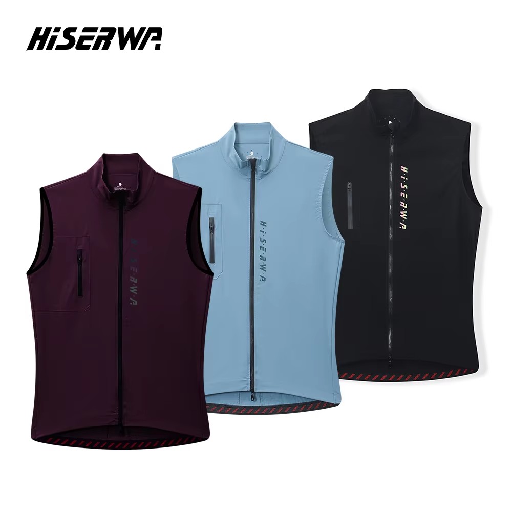 Mountain Biking Vest - HISERWA Heren Fietsvest Mouwloos Pro MTB