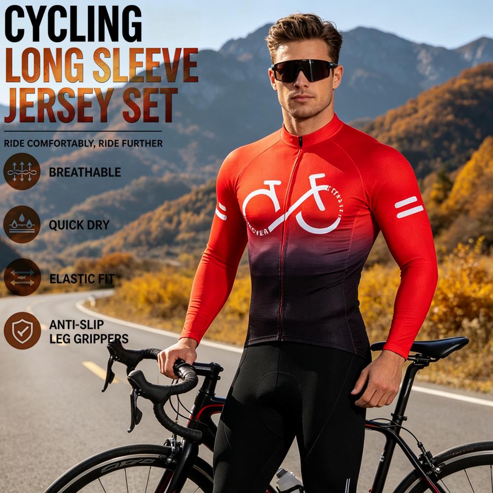 Mountain Biking Trousers - Fietspak Lente Herfst Mountainbike Fietspak Set