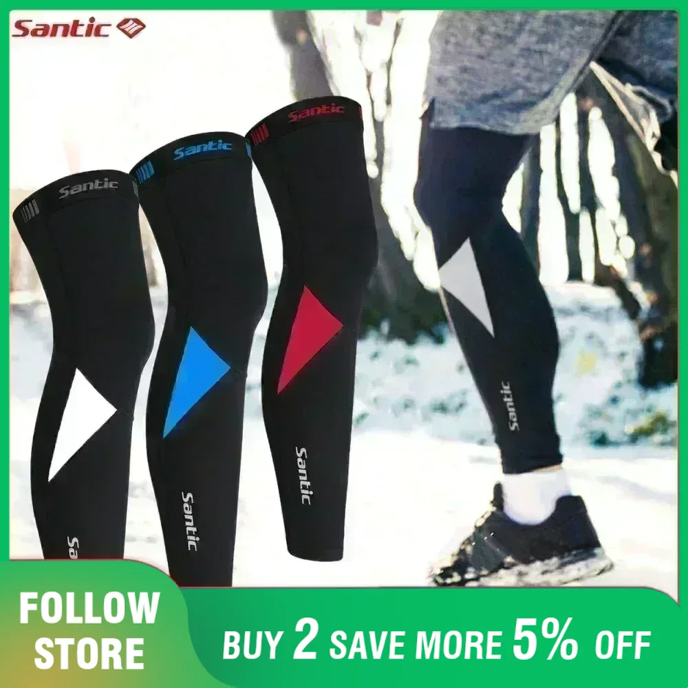 Mountain Biking Protective Gear - Santic Fietsbeenwarmers Thermische Fleece Winddichte Softshell