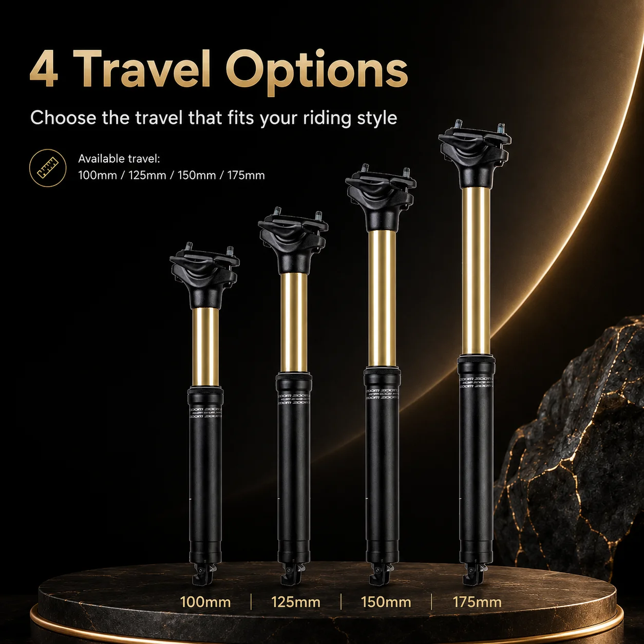 ZOOM Suspension Dropper Zadelp - Dropper Post Remote recensie en prijs
