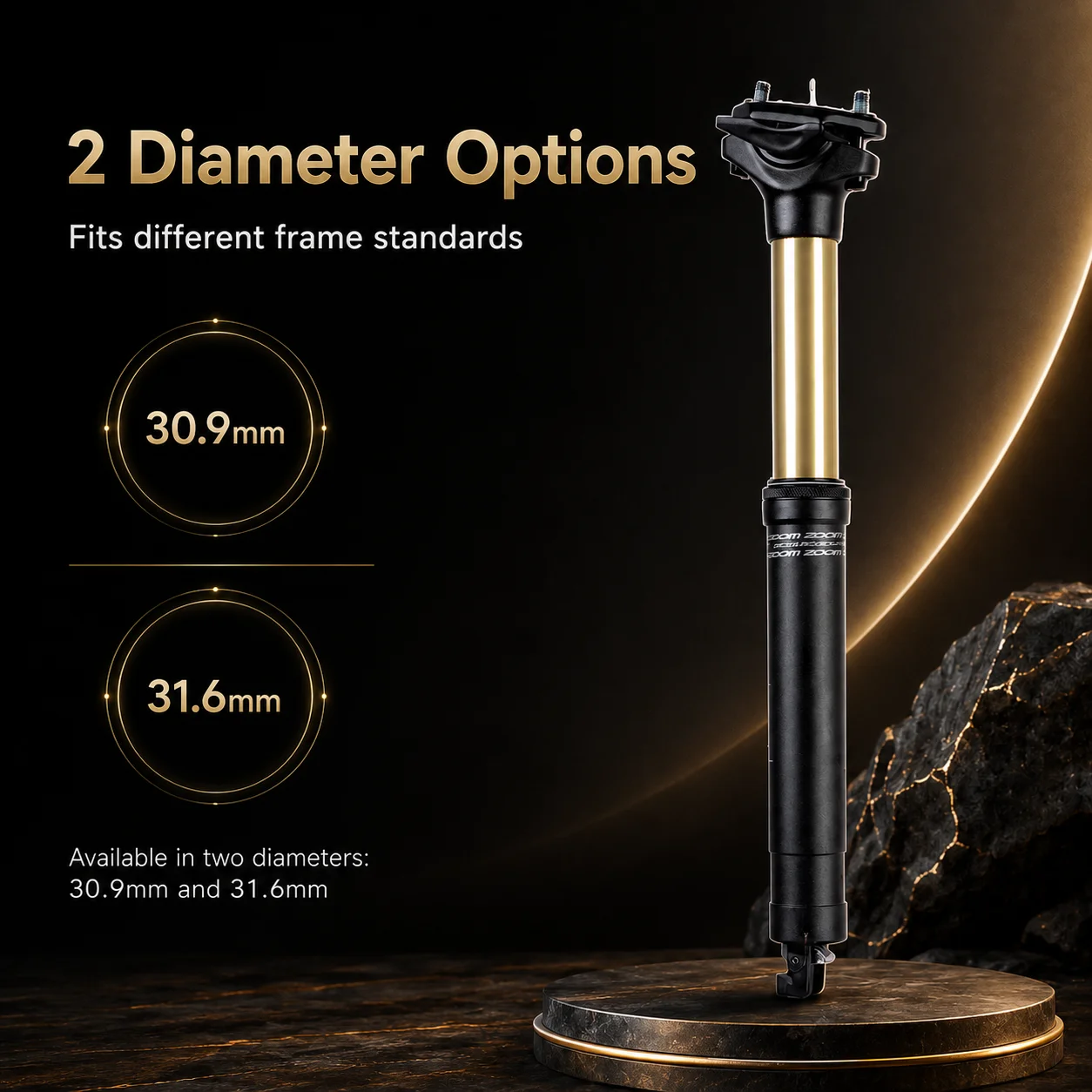 ZOOM Suspension Dropper Zadelp - Dropper Post Remote recensie en prijs