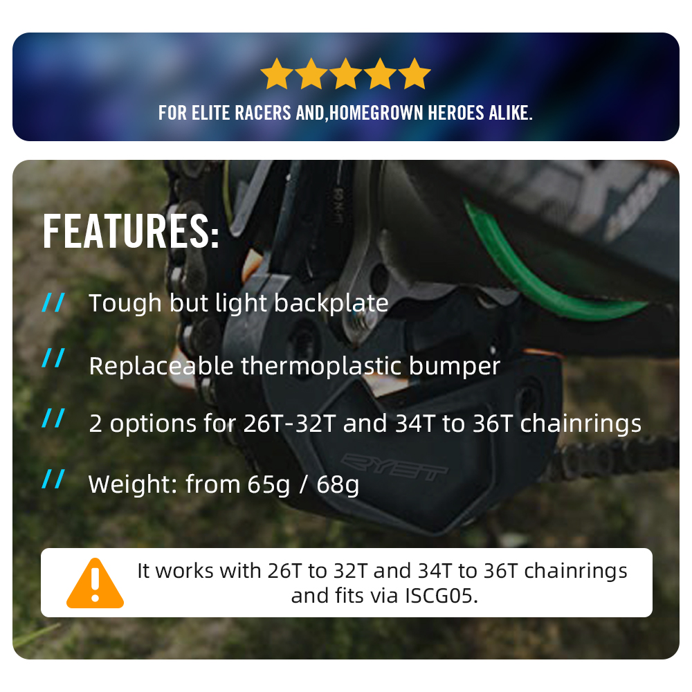 2022 Ryet Mtb Bash Guard Ketti - Chain Guide Iscg recensie en prijs