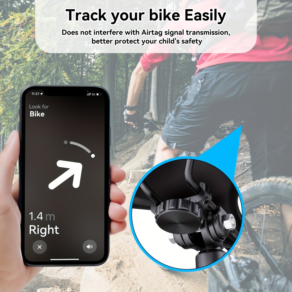 Fietsbevestiging voor AirTag,  - Mountain Biking Track recensie en prijs
